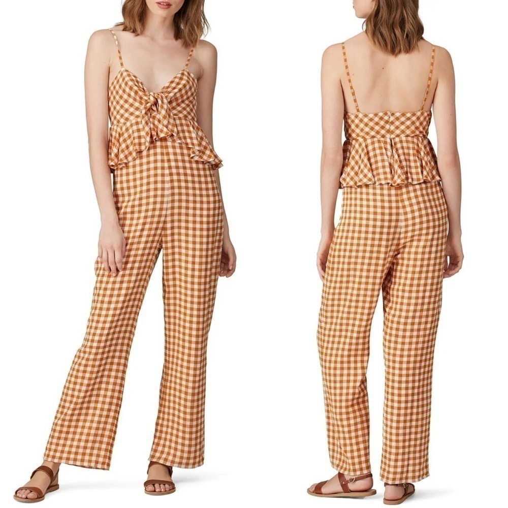 Saylor Laken Gingham Jumpsuit